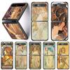 Чехол для телефона Samsung Galaxy Z Flip3 5g, чехол для Samsung Z Flip Capa Shell Hard Fundas Art Poster Alphonse Mucha Slim
