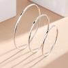 New Trendy Needle Earrings for Women's Temperament Earrings Large Circle Earrings