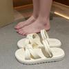 Summer Women's Thick-Soled Bow Slippers: Non-Slip Outdoor Beach Sandals