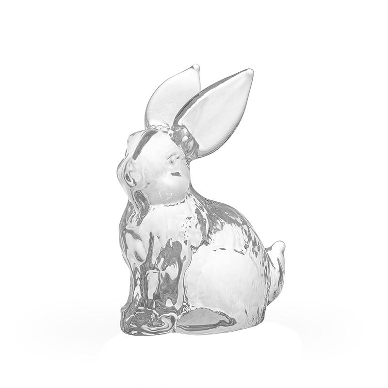 1 шт. хрустальные поделки домашнее украшение кролик украшение в форме кролика стоящее украшение кролик милый 56x28x68 мм