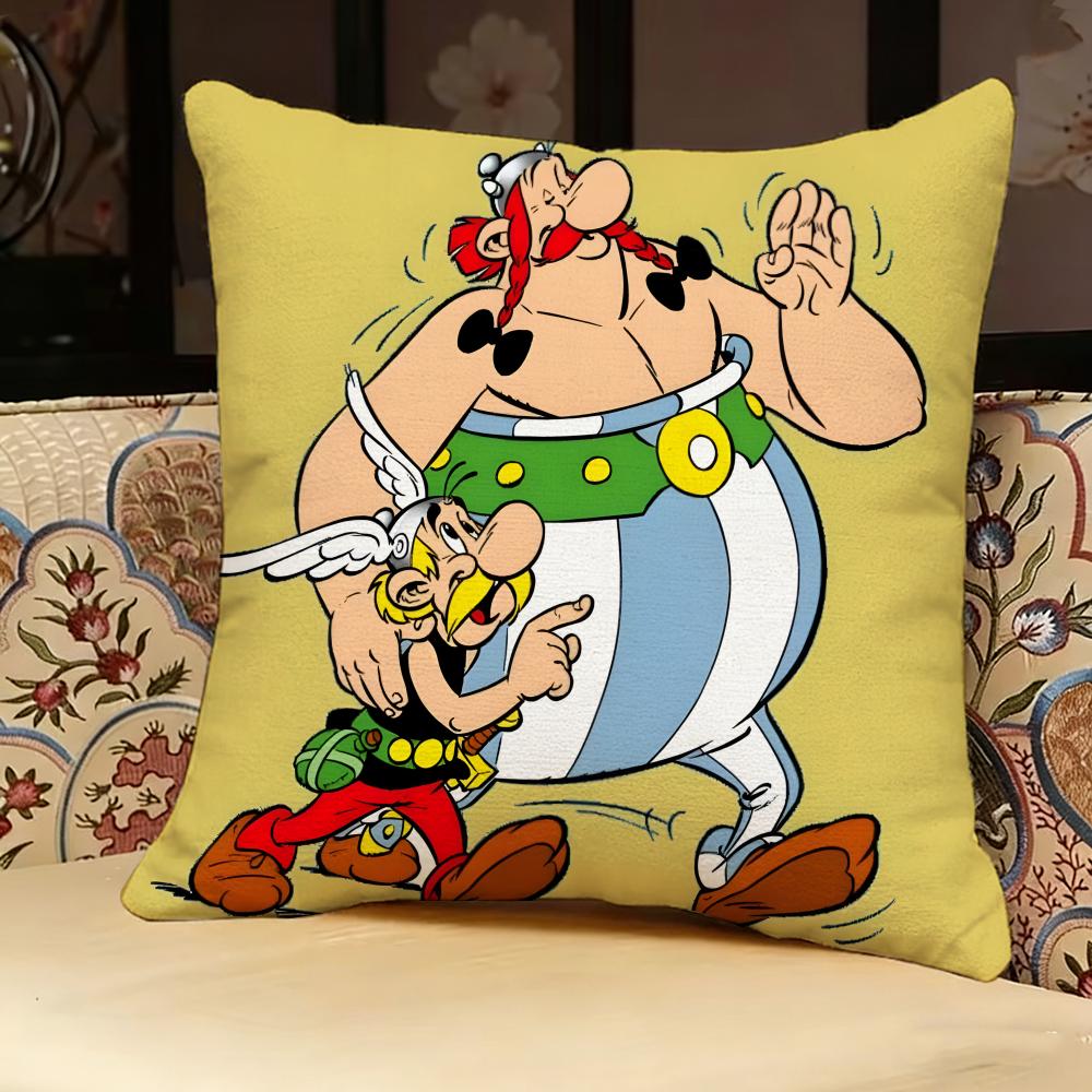 A-asterix Мультяшная Наволочка, Двусторонний Принт, Подушка для Дивана, Подушка для Изголовья Кровати