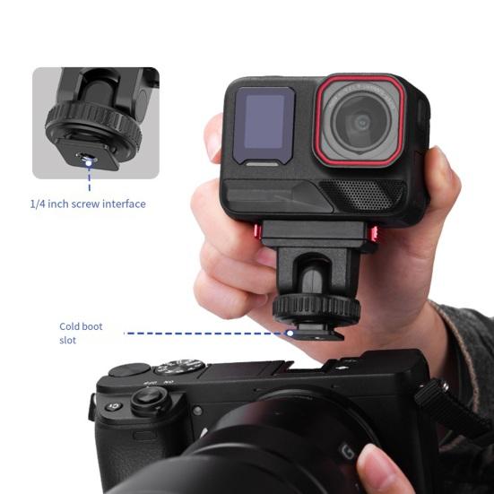 Магнитное быстросъемное крепление для Insta360 Ace/Ace Pro/Ace Pro 2 Резьба 1/4" Быстросъемная база для экшн-камеры Адаптер для штатива Аксессуары для спортивной камеры