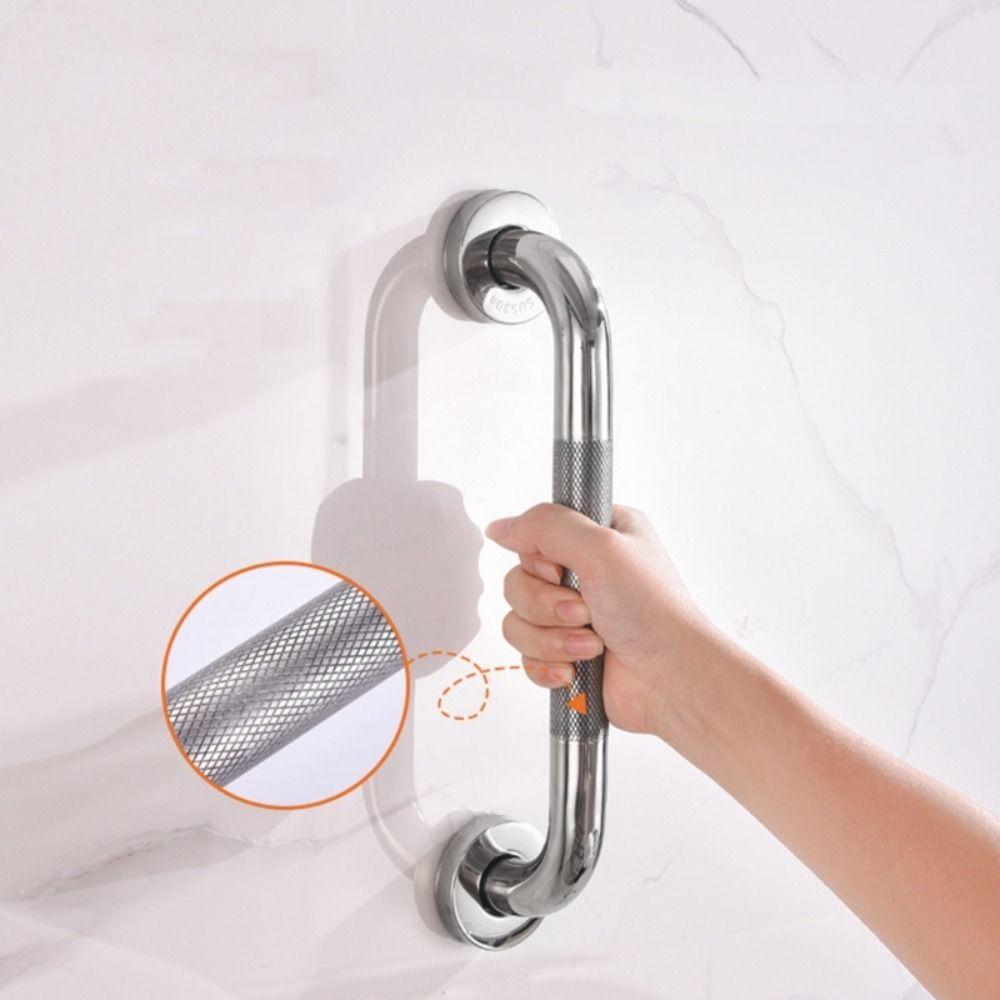 With Anti Slip Texture Shower Safety Support Handle 300/400/500MM Toilet Handrail The Elderly