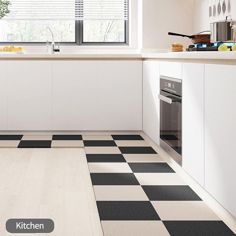 10 шт. Квадратные коврики 30×30 см Самоклеящиеся коврики Минималистичная ковровая плитка Сделай сам Устойчивые к царапинам для домашних животных Домашний декор