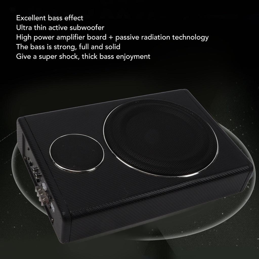 Ультратонкий автомобильный сабвуфер, экономящий место, 800 Вт, 4 Ом, активный большой автомобильный сабвуфер для погружения в музыку
