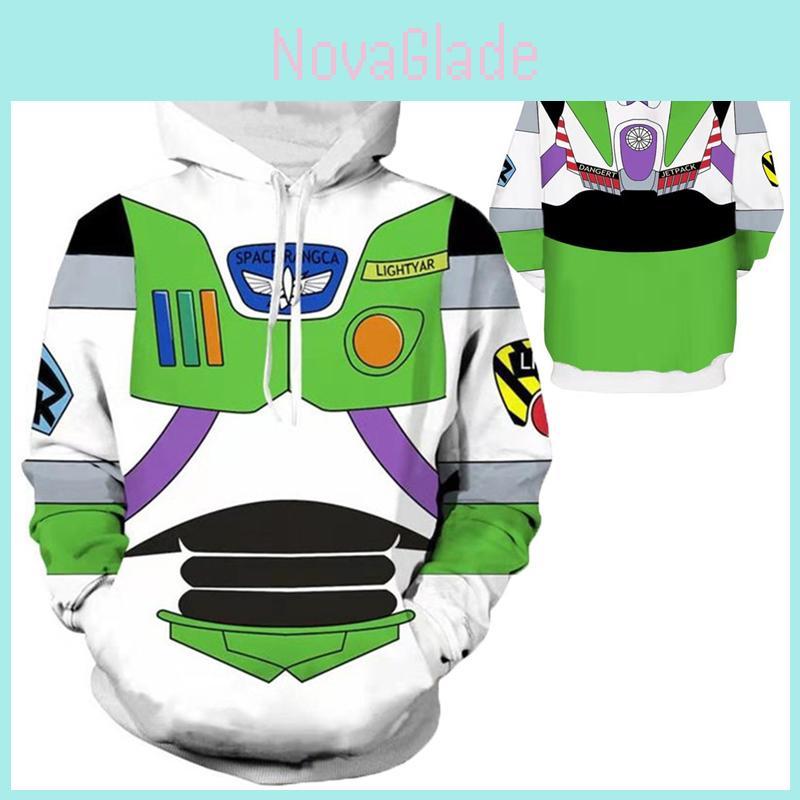 Toy Story Buzz Lightyear Cosplay Hoodie Sweatshirt With Long Sleeves And Easy Maintenance Design