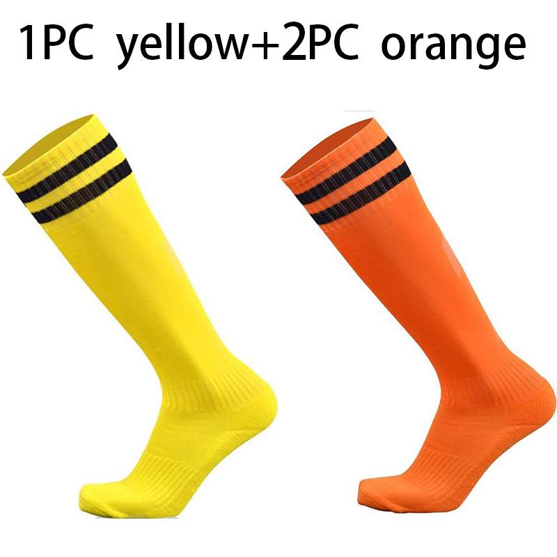 1-3/PCTowel Bottom футбольные носки длинные влагопоглощающие и противоскользящие спортивные носки полосатые детские футбольные носки длиной до колена