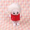 Niannyyhouse 20cm Plush Toy with Clothes, Jacket, Baseball Jersey, Jeans, and Accessories (Red)
