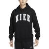 Nike Club Fashion Versatile Casual Fleece Pullover Hoodie Men Hoodies Black White FZ0872-010