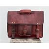 Briefcase Vintage Brown Leather Men's Messenger Shoulder Laptop Brown Bag