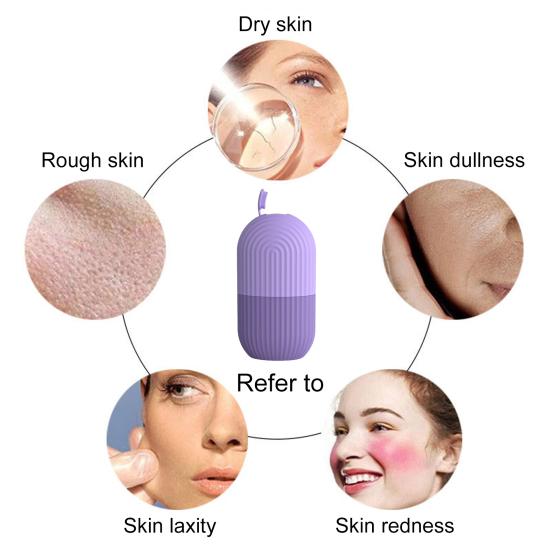 Ice Roller Reusable Face Beauty Massage Ice Mold Pore Contraction Skin Cooling Roller for Skin Cares