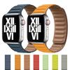 Двухцветный магнитный кожаный ремешок для Apple Watch Series SE/765432