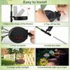Solar Lily Lights Garden Light Flowers Outdoor Waterproof Solar Stake Lights for Back Yard  Pathway Patio