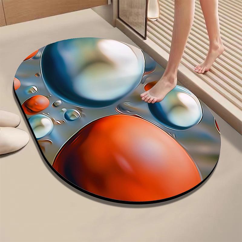 Быстросохнущий Впитывающий Нескользящий Коврик для Ванной