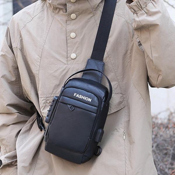 Men's Chest Bag Crossbody Bag New Motorcycle Bag Casual cBackpack Fashion Multi-functional Trend Sports Bag