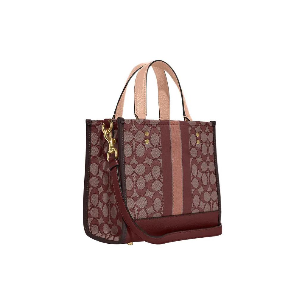 COACH Dempsey Fabric Cow Leather Tote Bag , Shopping Bag , Shoulder Bag , Crossbody Bag , Handbag Small Women's (Unisex) Handbags
