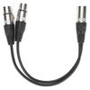 JORINDO JD6068 XLR Male To Dual XLR Female Cable YType Splitter O Microphone Cable 0.3M