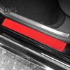 Углеродное волокно, полоса на порог автомобиля, универсальная декоративная педаль приветствия, полоса против царапин, грязеотталкивающая защитная пленка, наклейки