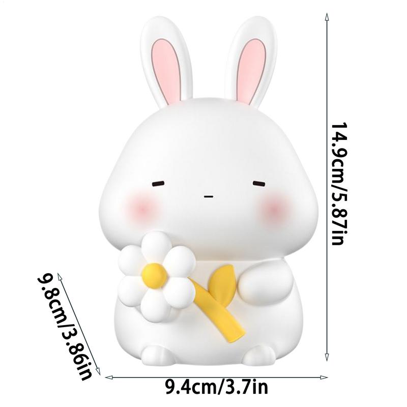 Ночник-кролик, прикроватная лампа для кормления грудью, диммируемый, перезаряжаемый ночник для детской, декор комнаты для девочек, мальчиков, малышей