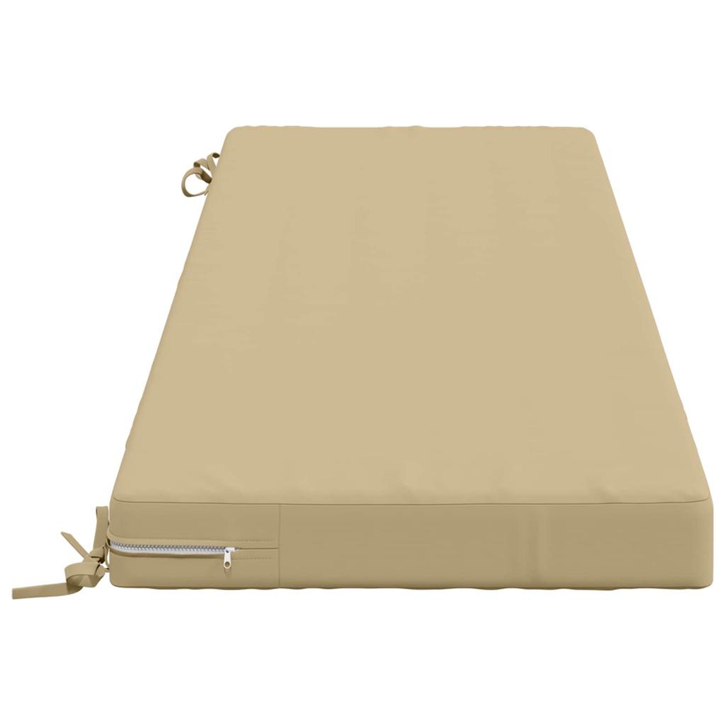 2 piece Bench Cushions SOEST 2 pcs. 100percent Polyester Beige