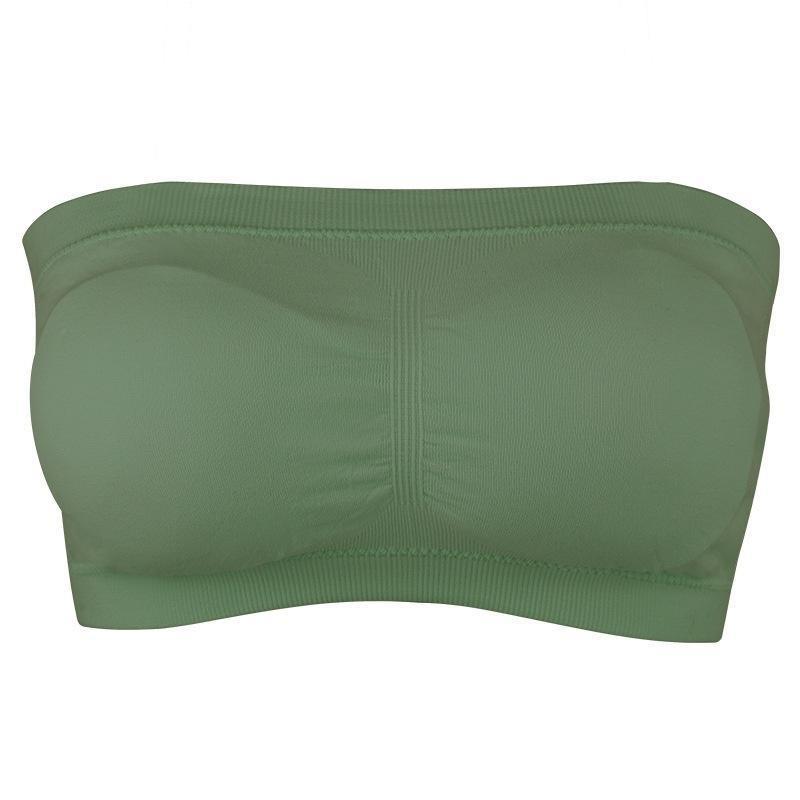Women's Tube Top Strapless Bandeau Bra Underwear Women Bralette Seamless Strapless Tops Hollow Wrapped Chest Bras