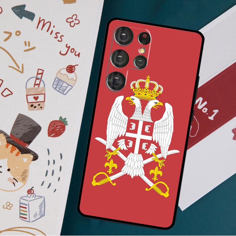 Крутой чехол с флагом Сербии для Samsung Galaxy S23 S20 FE S21 FE S22 Ultra Note 20 S8 S9 S10 Note 10 Plus задняя крышка