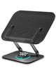 Viozon Reading 360 Degree Rotating Stepless Height Excellent Easy To Easy Page Ironing Black Bookstand, Stand, Base, Adjustment, Foldable, Stability,