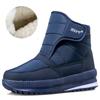 Fashion Winter Men Boots Plus Size 36-47 Casual Winter Shoes Men Unisex Ankle Boots Waterproof Non-slip Thick Warm Fur Men Snow Boots