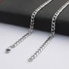 Stainless Steel Necklace Men's and Women's Pendant Chain DIY Jewelry Accessories with Chain Single Necklace NK Chain Cuban Chain
