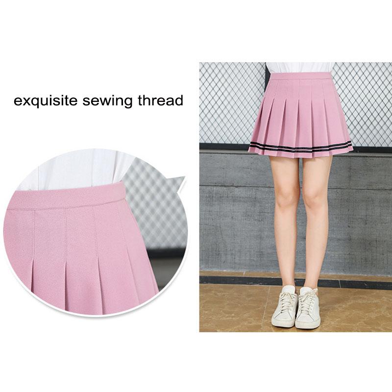 Юбки, женские вечерние полосатые юбки трапециевидной формы для девочек, школьная форма, юбки больших размеров, модная плиссированная юбка Y2k, повседневная тонкая мини-юбка
