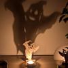 Wooden Crafts Ghost Candles Ghost Horror Halloween Party Decoration Home Living Room Ornament