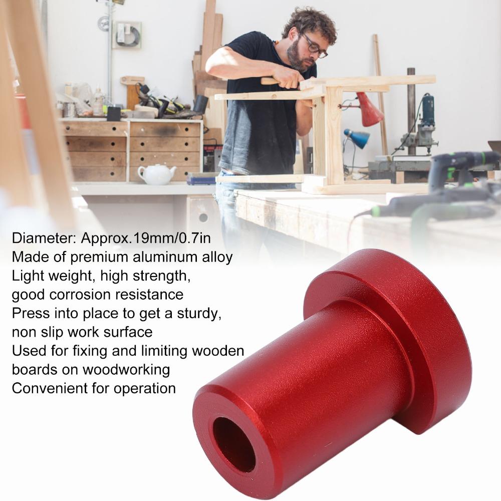 4pcs 19mm Diameter Bench Dogs Aluminum Alloy Woodworking Stoppers For Workbench Desktop