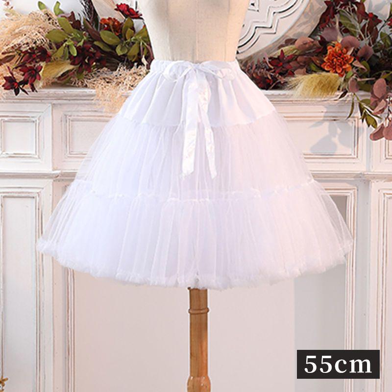 Пышный подъюбник Лолита из мягкой пряжи "Зефир" с поддержкой 45 см - Полноцветная универсальная подкладка