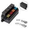 12 Way Blade Fuse Holder Box with Spade Terminals for Auto Car Truck Trailer Fuse 4Pin 12V 40A Relays