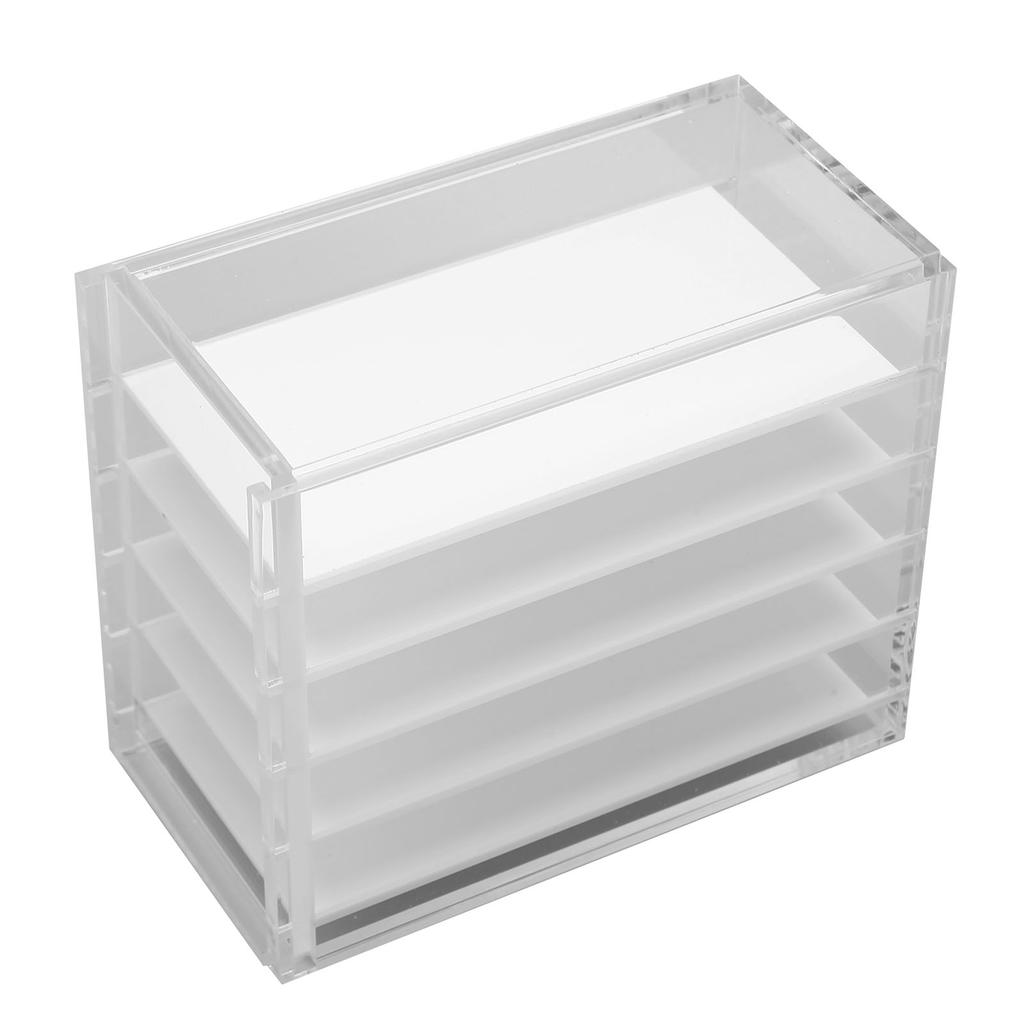 Fake Eyelash Box Dustproof Transparent Acrylic 5 Tiers Large Capacity False Eyelash Storage Box for