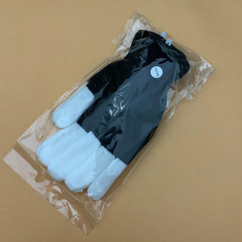 1 пара светодиодных мигающих волшебных перчаток красочные светящиеся перчатки для детей и взрослых