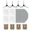 A65T-For Roidmi Eve CC/SDJ12RM Robot Vacuum Replacement Accessories Side Brush Hepa Filter Mop Cloth Dust Bag