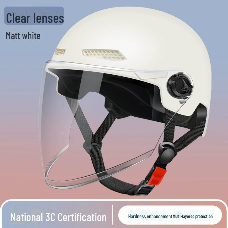 Universal Electric Bike Helmet: 3C Certified, All-Season, Unisex Half Helmet for Motorcycle Safety
