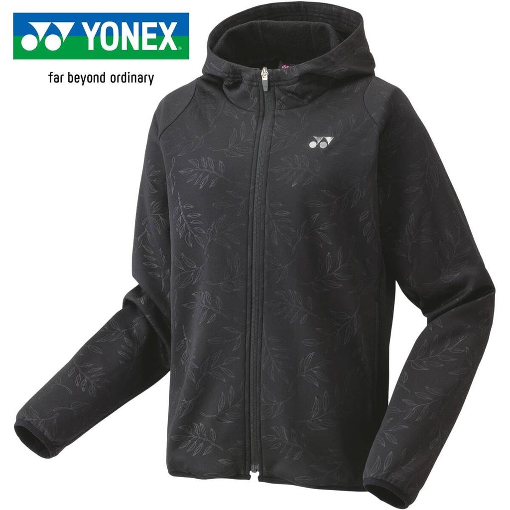 YONEX Knit Size Black Size S Women's Warm-Up Hoodie, 58112, (007),