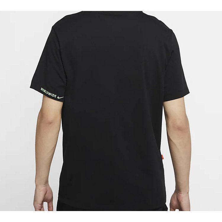 Nike Футболки мужские черные с круглым вырезом умеренного прямого кроя CW0387-010