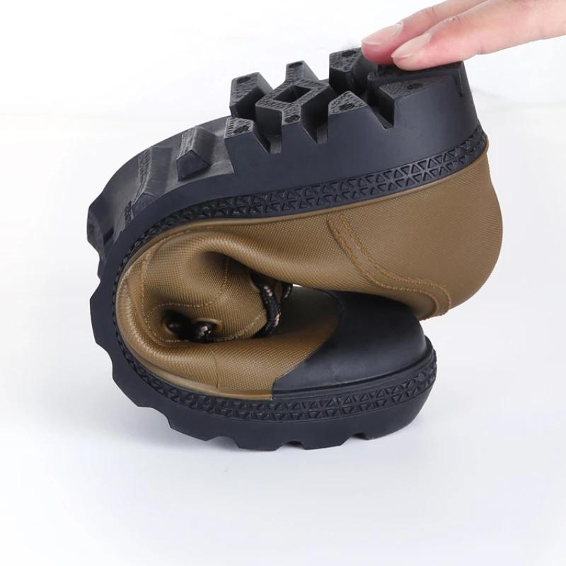 Модные зимние теплые резиновые сапоги для мужчин, модные резиновые сапоги на шнуровке для мотоциклов, походов, рыбалки, шорты, обувь, водонепроницаемые, для женщин