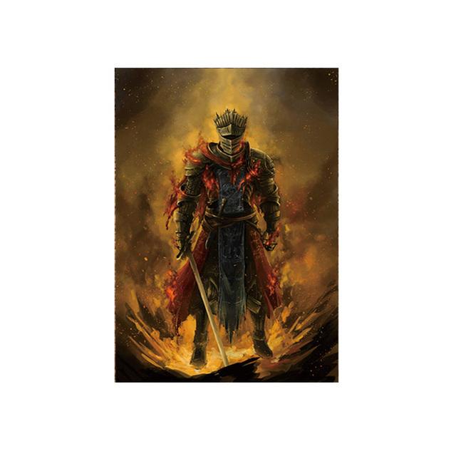 Современный игровой постер, украшение Темных душ на холсте, настенные художественные постеры и принты, произведения искусства для комнаты мальчика, дома, Куадрос, без рамки