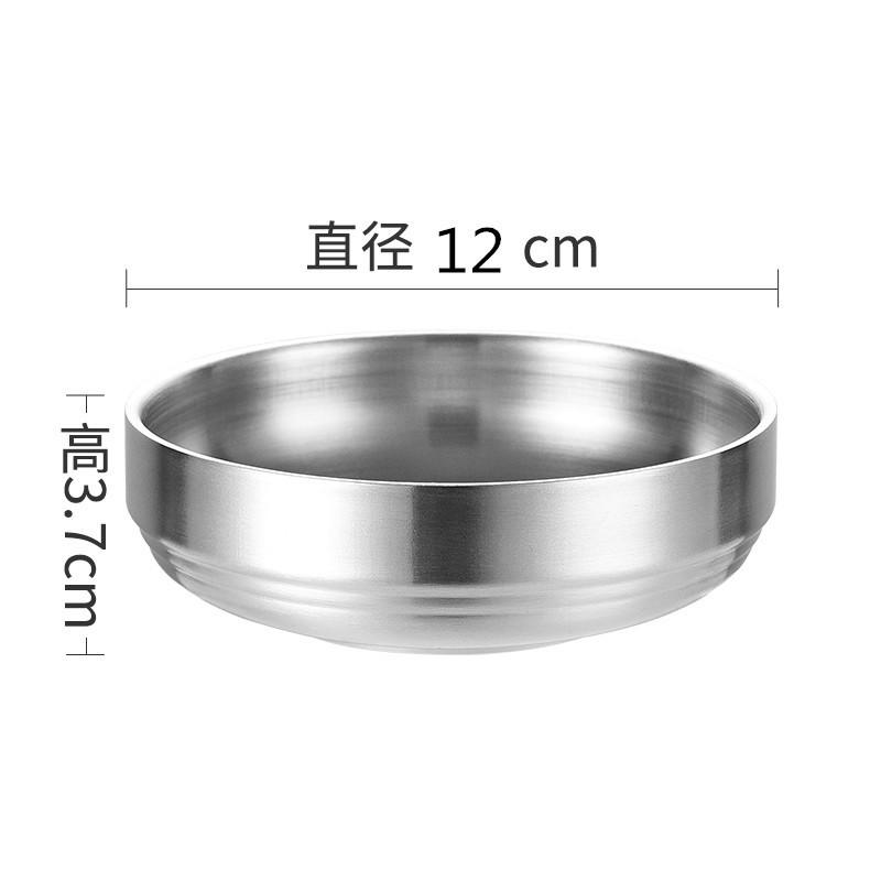 304 Корейская двойная миска для соуса миска из нержавеющей стали миска для солений холодное блюдо закуска блюдо глубокая тарелка двойное блюдо
