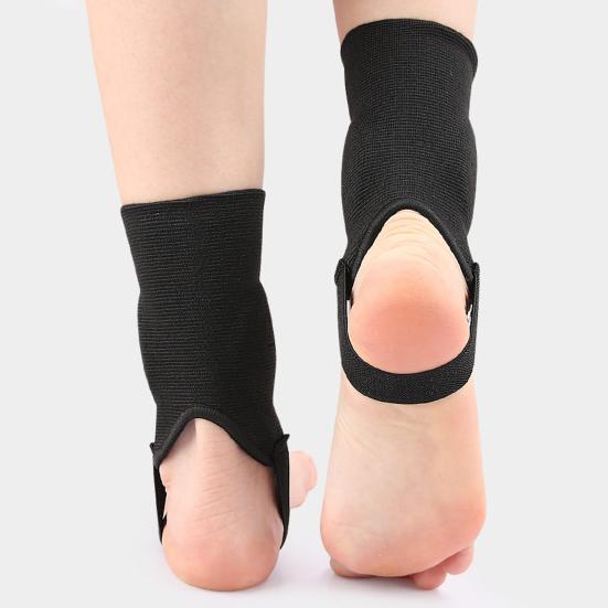 1 Pair Soccer Ankle Guards Protector Breathable High Elastic Shockproof Friendly To Skin Sports Ankle Support Braces