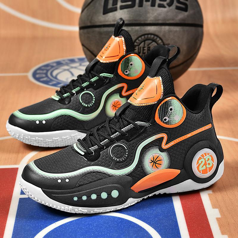 New Youth Basketball Shoes Junior High School Sports Shoes Men'S 12 Boys 13 Actual Combat 15 Casual Running Shoes