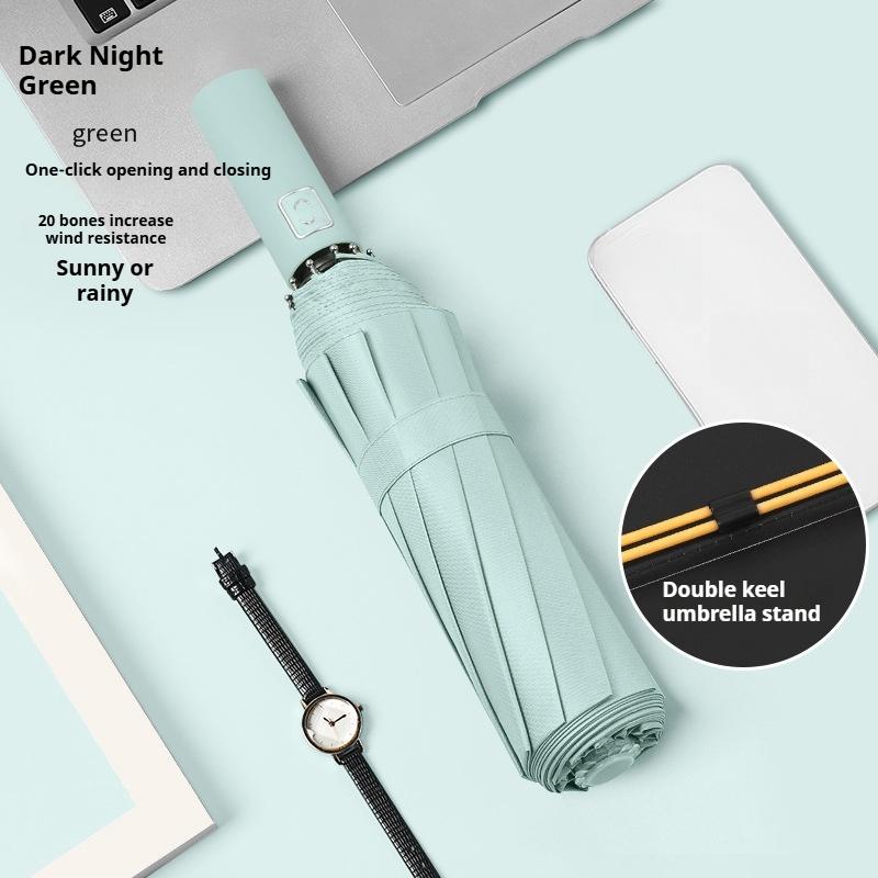 Полностью автоматический двойной большой зонт складной зонт от непогоды и дождя зонт от солнца зонт от солнца зонт 24 кости