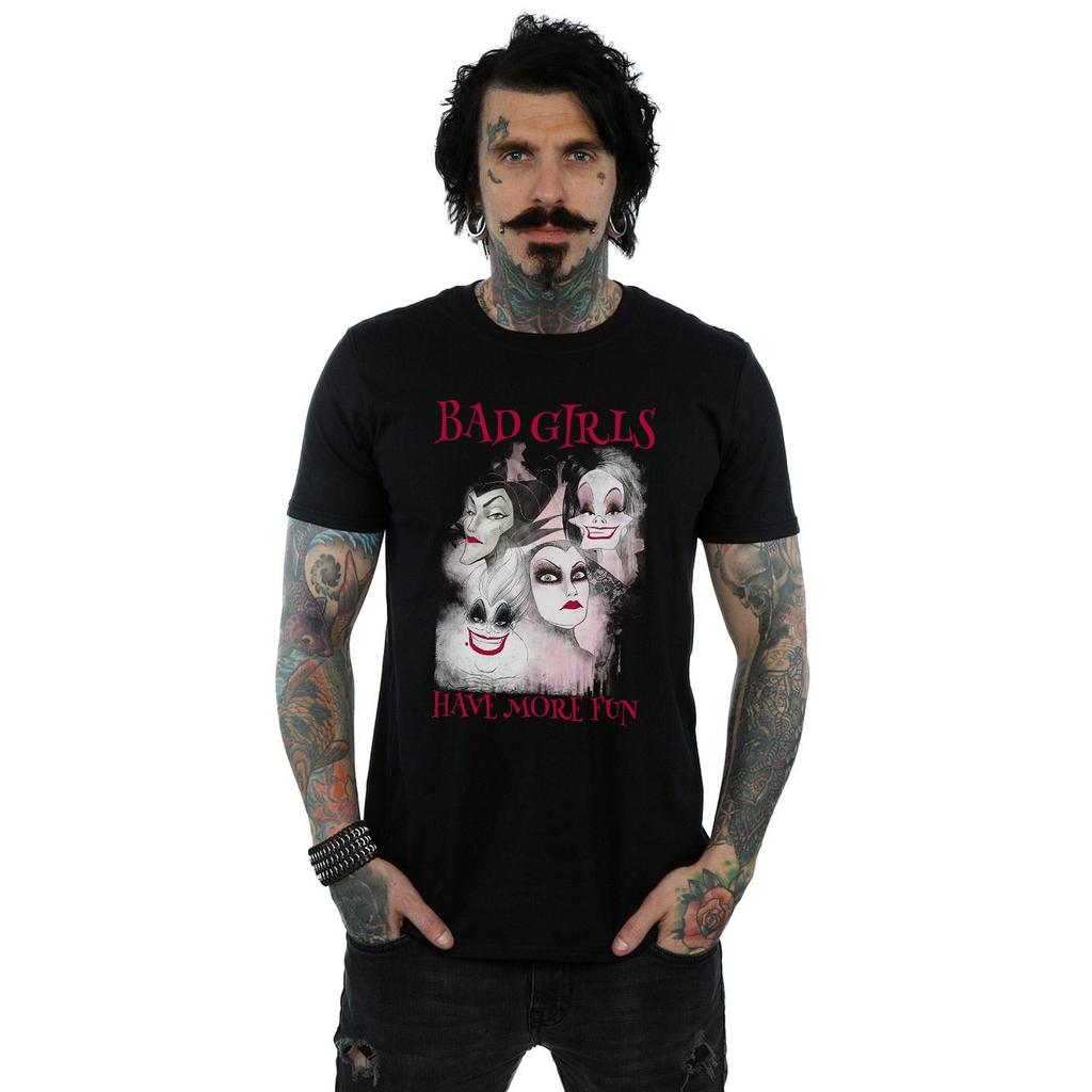 Disney Mens Bad Girls Have More Fun Cotton T-Shirt