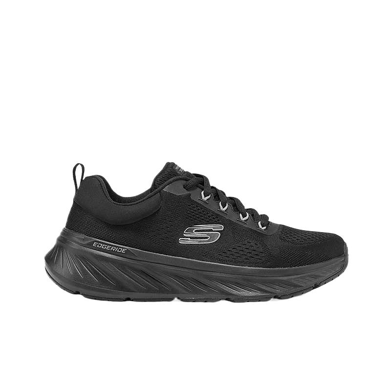 Skechers Мужские кроссовки для бега Edgeride, полностью черные, низкие, комфортные, универсальные, простые, стильные 232840-BBK