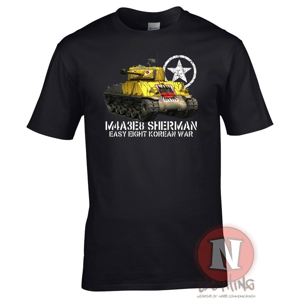 M4a3e8 Sherunisex Tank TShirt Easy 8 Korean War Allied Vehicle Wot Us Army