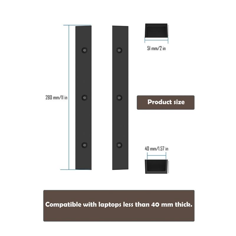 Heavy Duty Metal Computer Stand For Laptop Studio Vertical Under Table Installation With AntiScratch Protections
